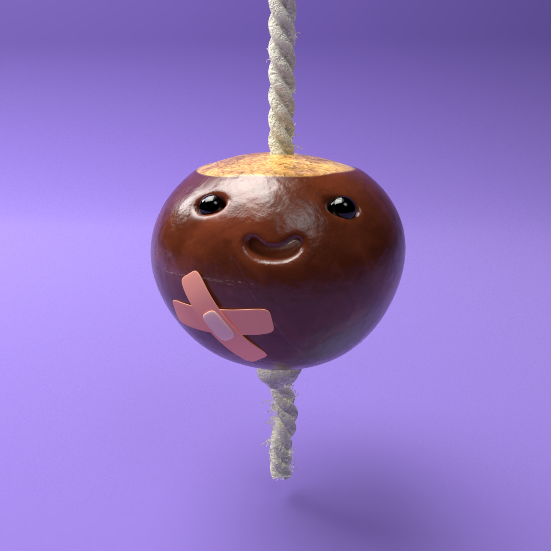 Conker Baby_on_string